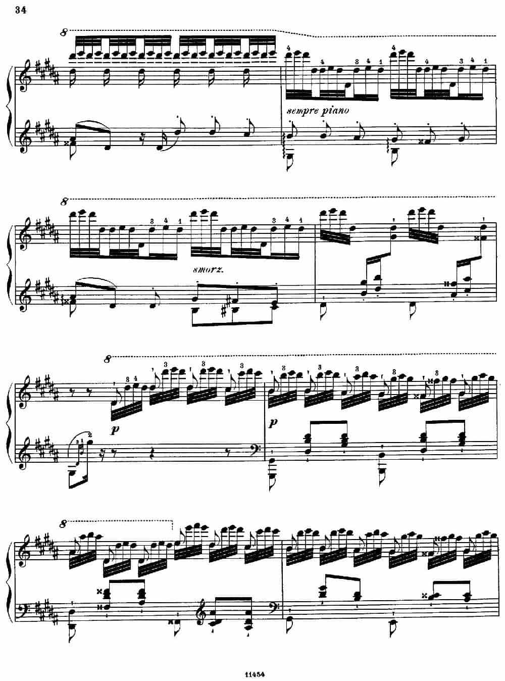 Paganini Etudes No.3 in G# （6首帕格尼尼大练习曲之Ⅲ） 钢琴乐谱_第10张