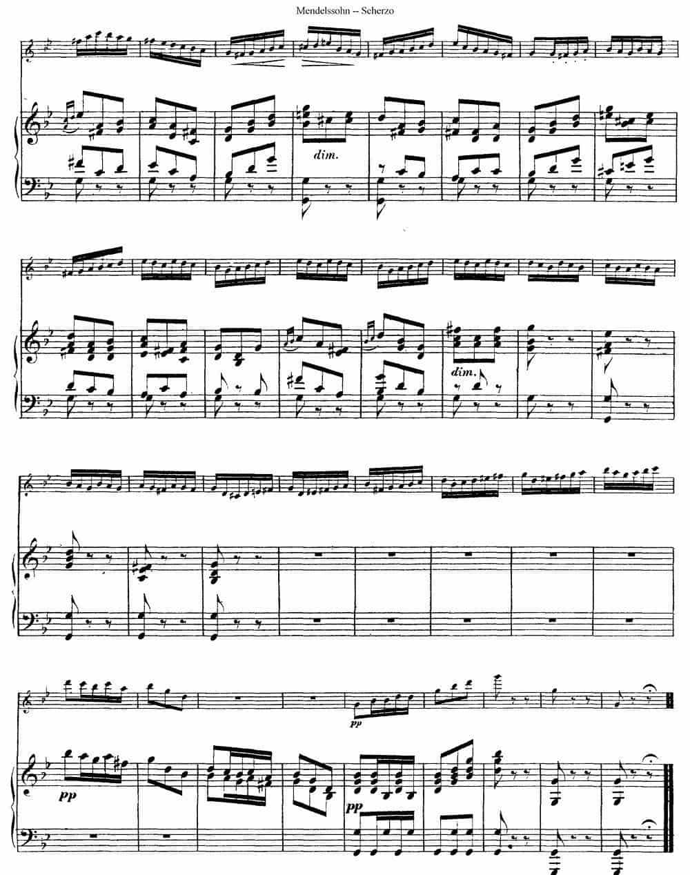 Scherzo（长笛+钢琴） 长笛乐谱_第13张