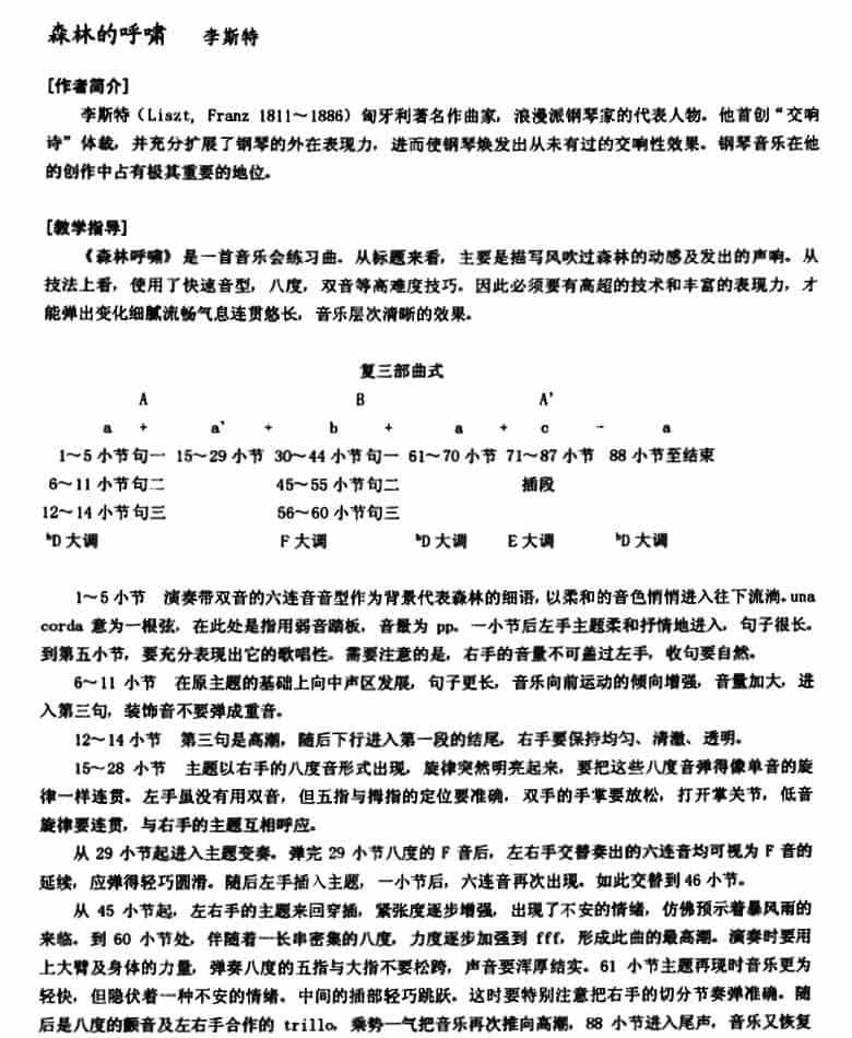 李斯特音乐会练习曲 S145（1 S145 森林的呼啸 Waldesrauschen） 钢琴乐谱_第9张