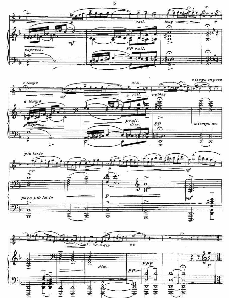 Fantaisies nationales. Op. 59, 4. （长笛+钢琴伴奏） 长笛乐谱_第3张