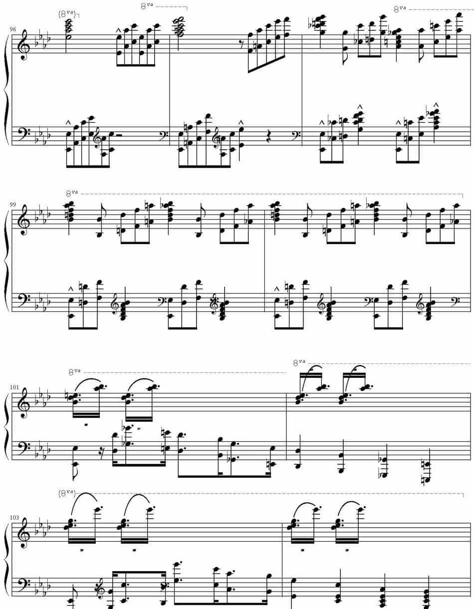 李斯特《创世六日华丽变奏曲》终章  钢琴乐谱_第8张