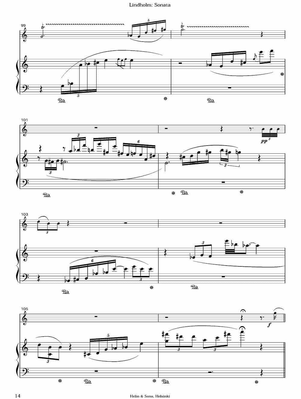 Sonata（长笛+钢琴） 长笛乐谱_第13张