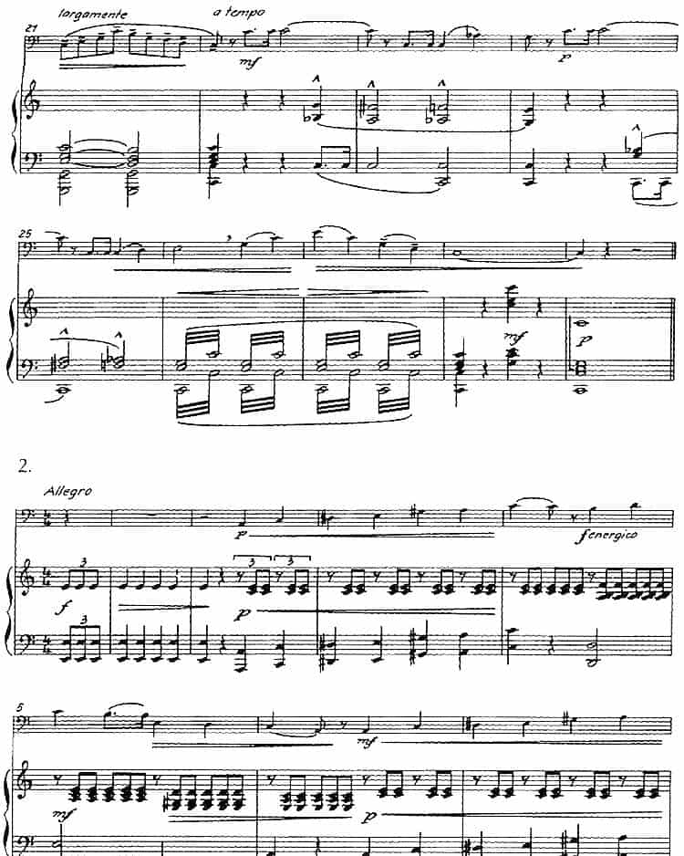 根据朱塞佩·孔科涅作品改编的四首旋律练习曲（长号+钢琴伴奏） 铜管乐器谱_第2张