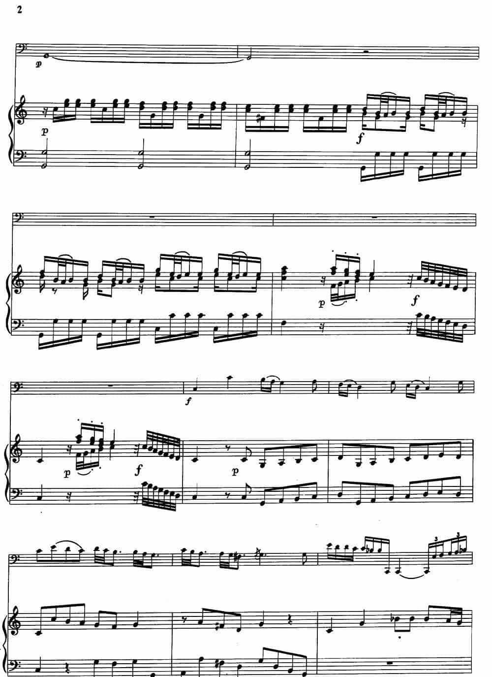 C大调协奏曲（大管+钢琴伴奏） 铜管乐器谱_第2张