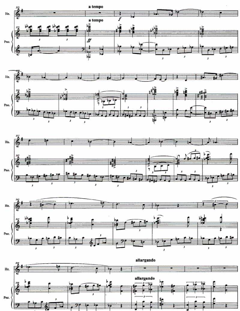 圆号与钢琴叙事曲 铜管乐器谱_第12张