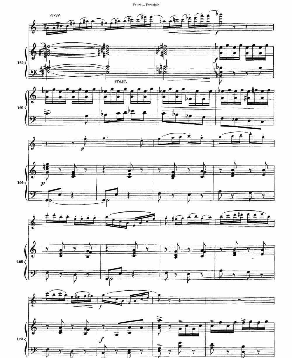 Fantaisie Op.79（幻想曲 作品79号）（长笛+钢琴伴奏） 长笛乐谱_第9张
