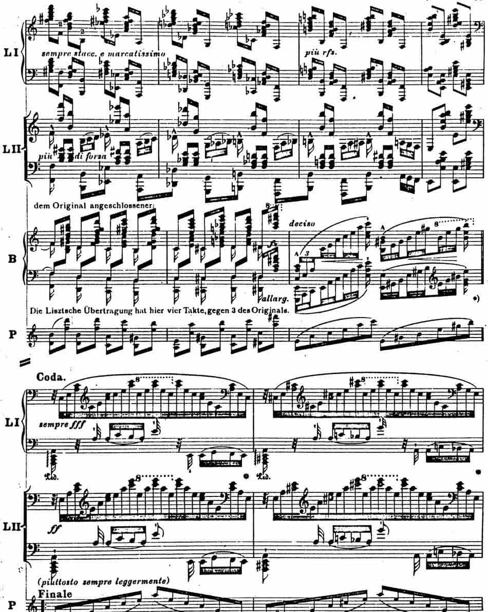 6首帕格尼尼大练习曲（Thema mit Variationen Etude Nr.6） 钢琴乐谱_第27张