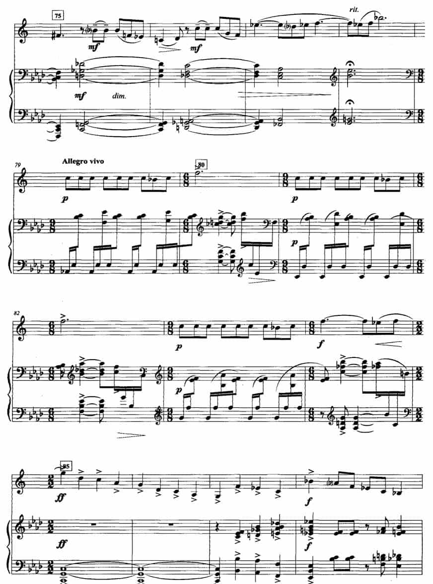 奏鸣曲（四 [圆号+钢琴]） 铜管乐器谱_第7张