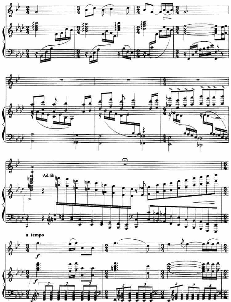 组曲《清水江畔》1.美丽的清水江（小号+钢琴伴奏） 铜管乐器谱_第3张
