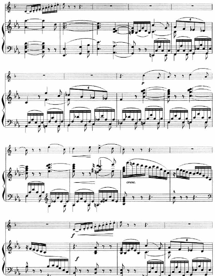 音乐会回旋曲（小号+钢琴伴奏） 铜管乐器谱_第13张