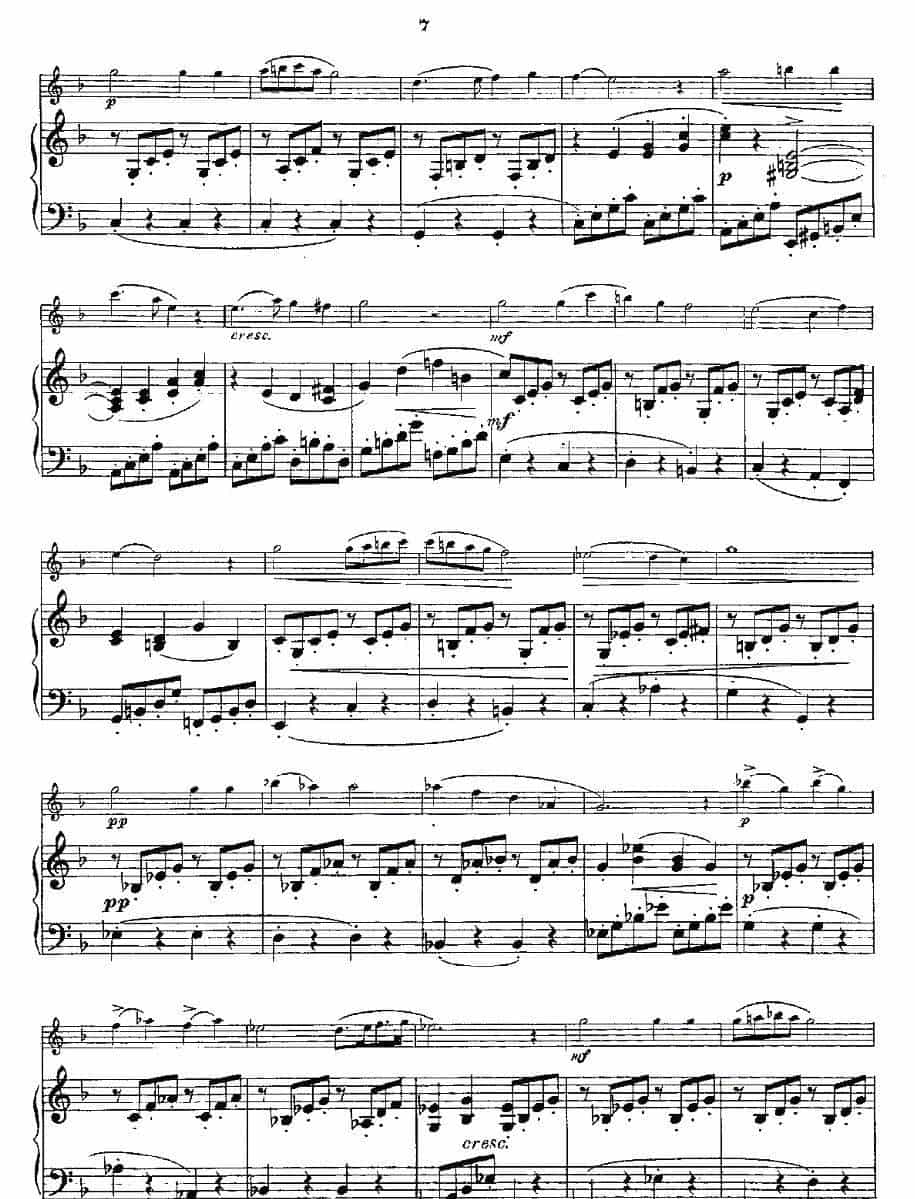 Opern-Transcriptionen.Op.45-1（长笛+钢琴伴奏） 长笛乐谱_第7张