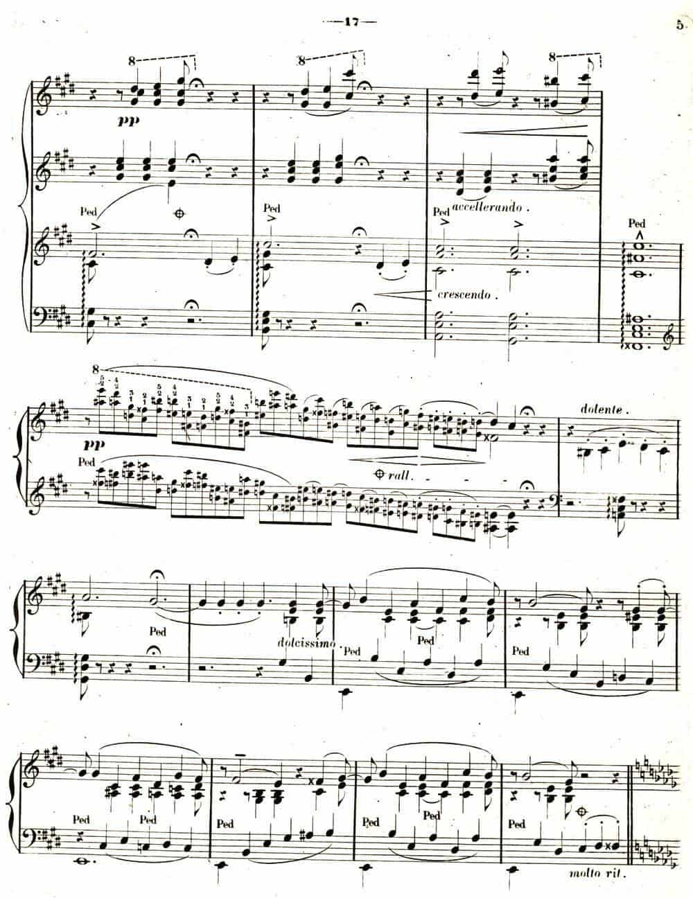 旅行岁月（第二集）意大利游记（4.彼特拉克的十四行诗第47号 Sonetto 47 del Petrarca） 钢琴乐谱_第4张