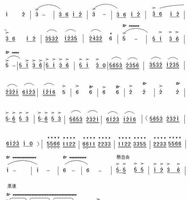 潇湘银河 笛箫乐谱_第7张