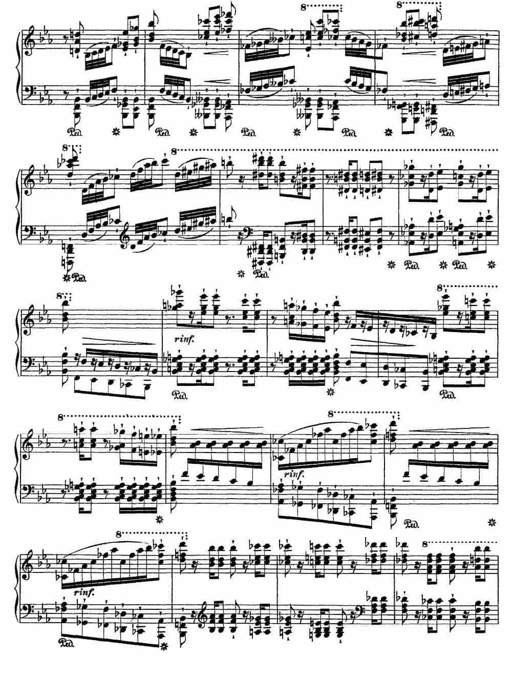 12首超级技巧练习曲：Wilde Jagd（狩猎） 钢琴乐谱_第3张
