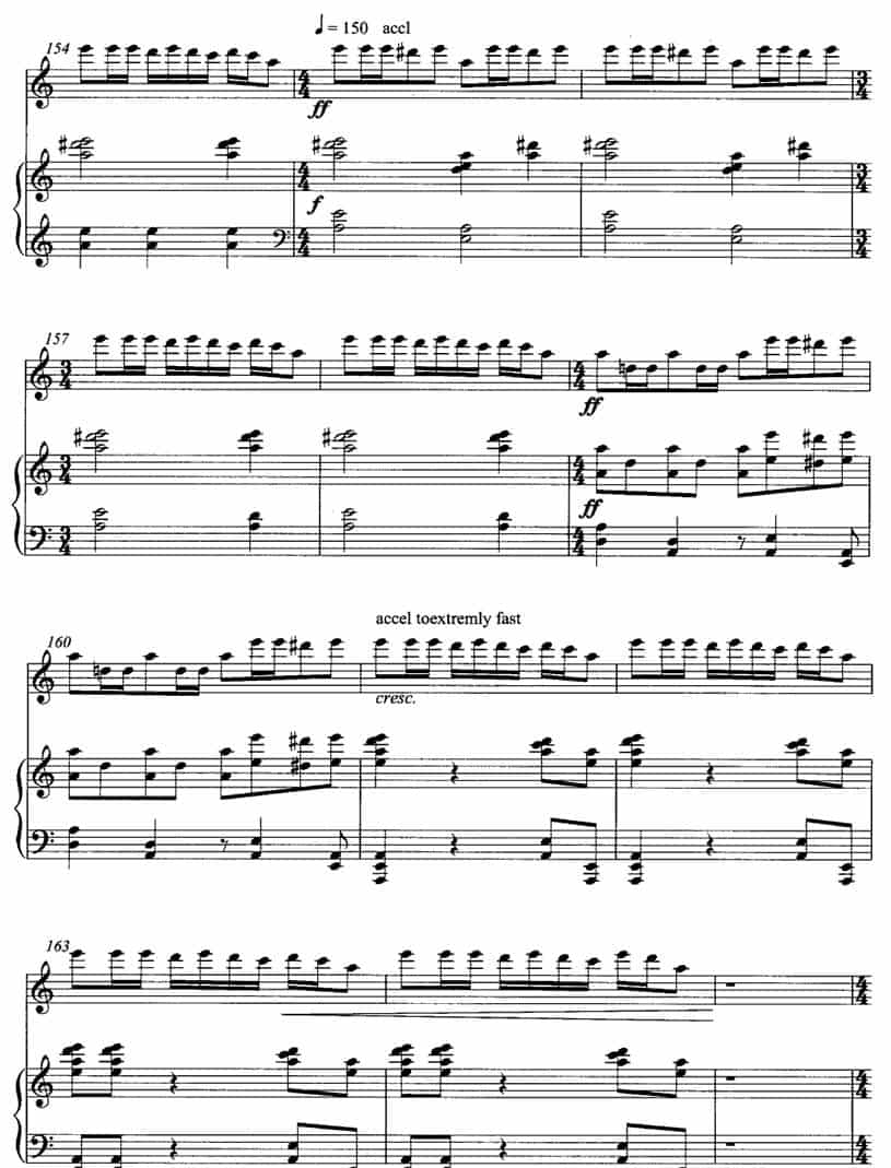 飞歌（笛子协奏曲+钢琴伴奏)P11—2） 笛箫乐谱_第3张