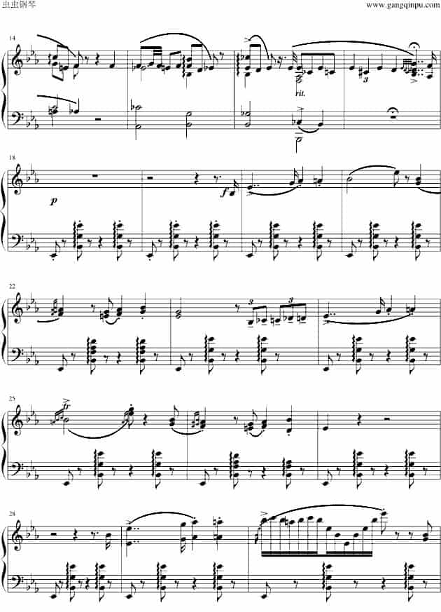匈牙利狂想曲第9号 钢琴乐谱_第2张