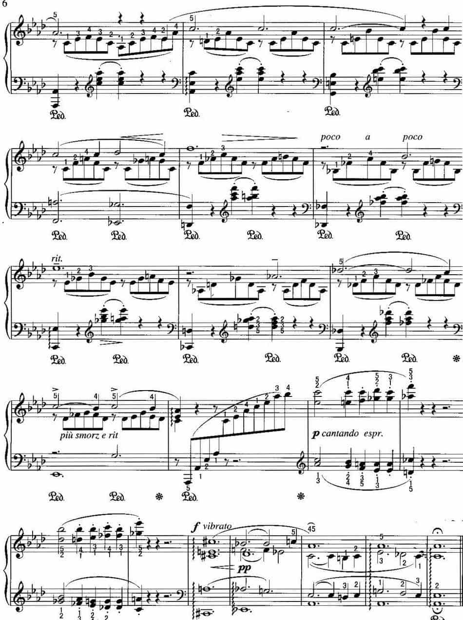 不可不弹的世界钢琴名曲：爱之梦（第3首） 钢琴乐谱_第6张