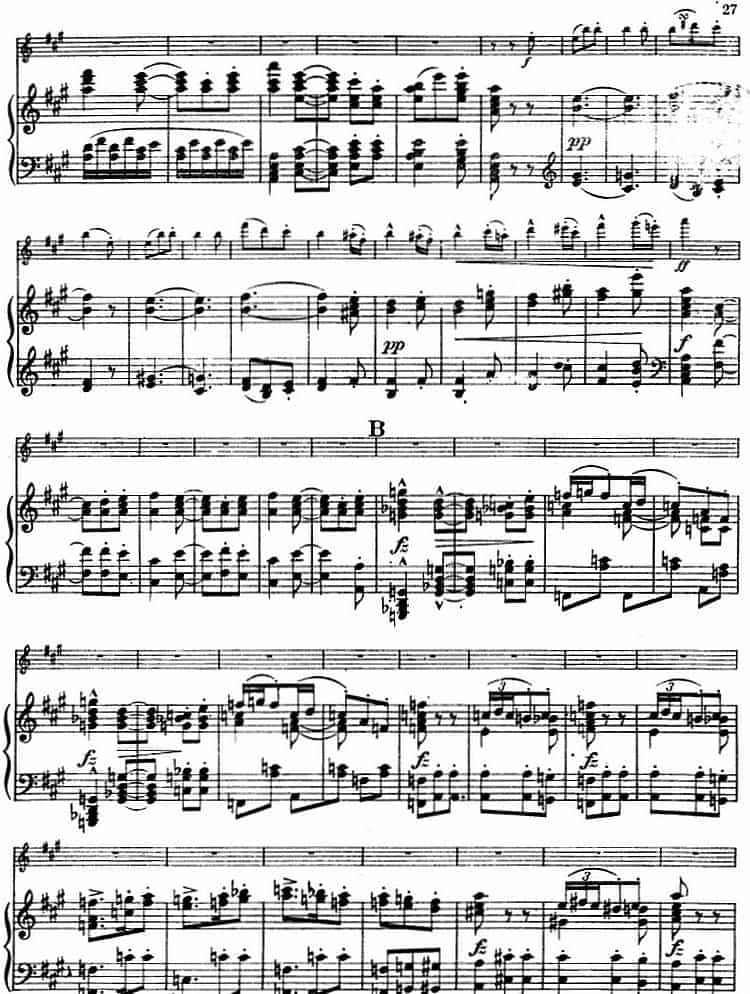 德沃夏克作品53号A小调协奏曲 （小提琴和钢琴） 钢琴乐谱_第25张