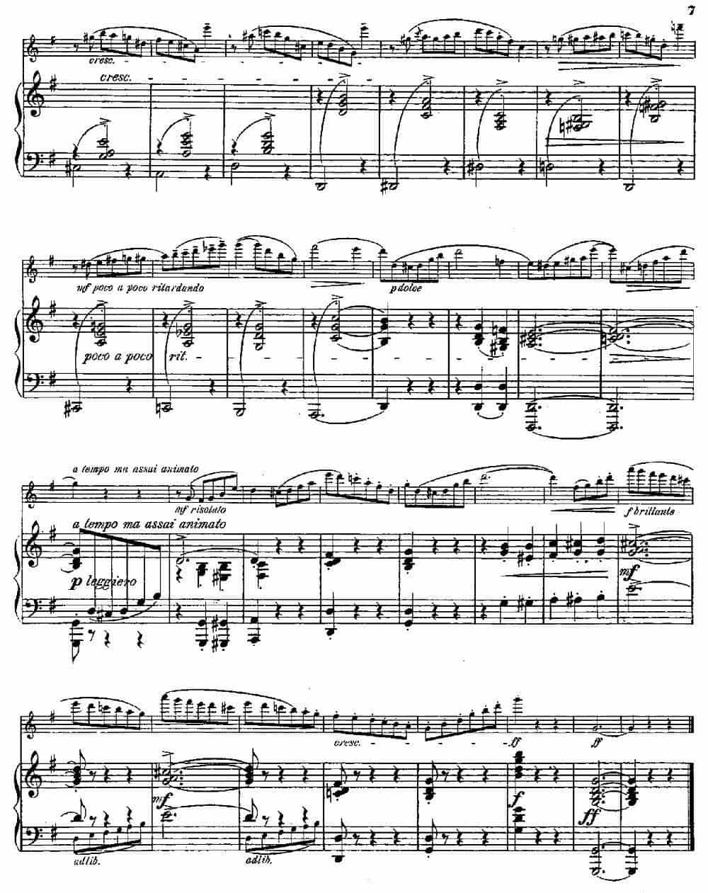 Walzer（Op.55 No.2）（长笛+钢琴伴奏） 长笛乐谱_第6张