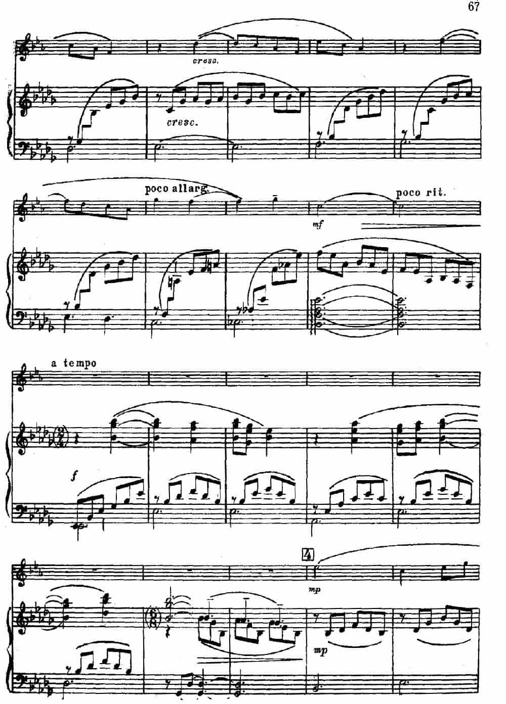 组曲（1）（小号+钢琴伴奏） 铜管乐器谱_第4张