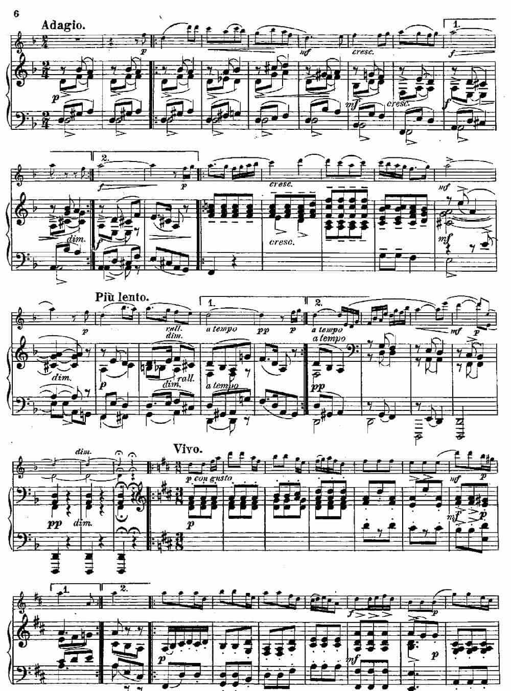 Fantaisies nationales. Danois. （Op.59 No.1）（长笛+钢琴伴奏） 长笛乐谱_第5张
