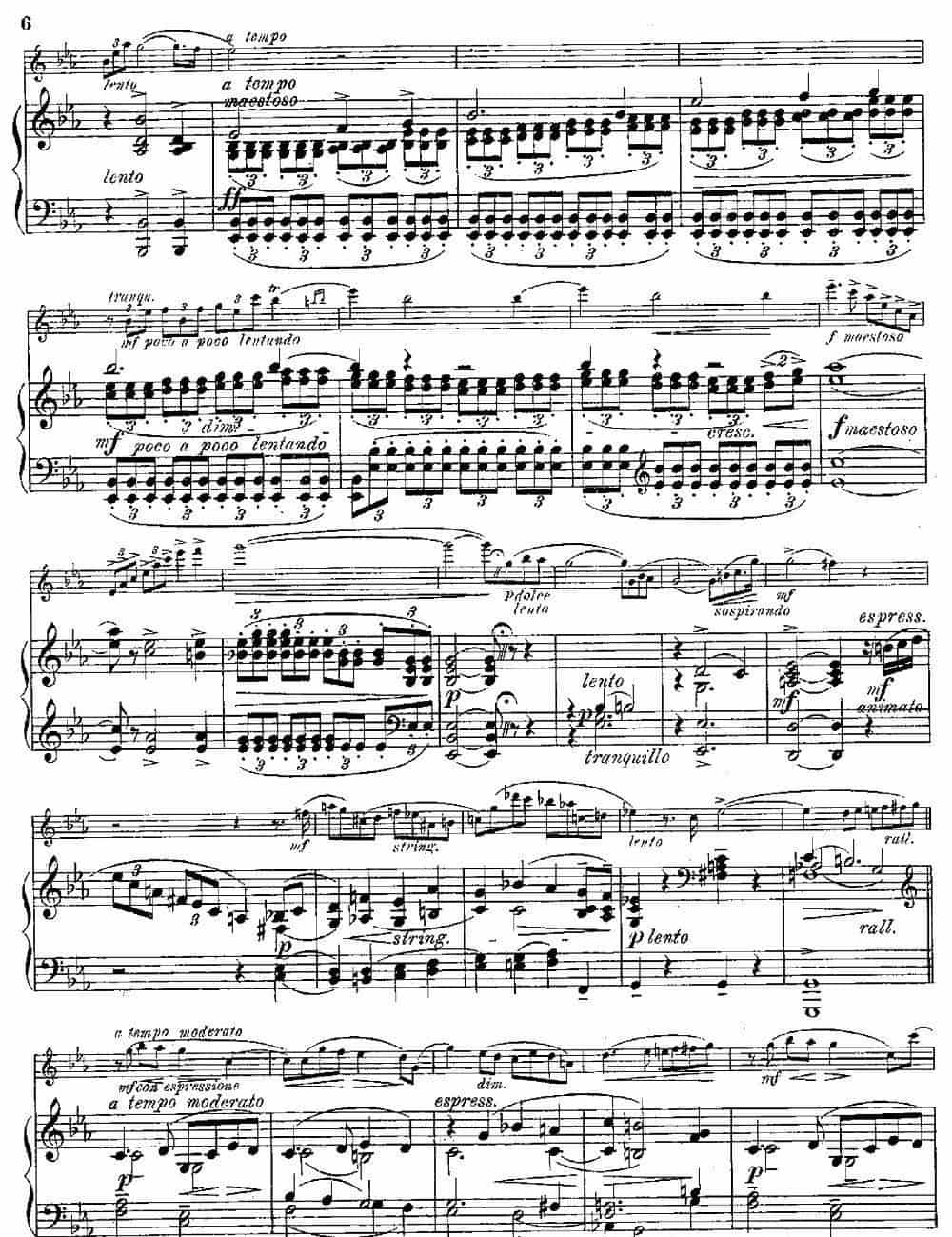 Legende（Op.55 No.5）（长笛+钢琴伴奏） 长笛乐谱_第4张