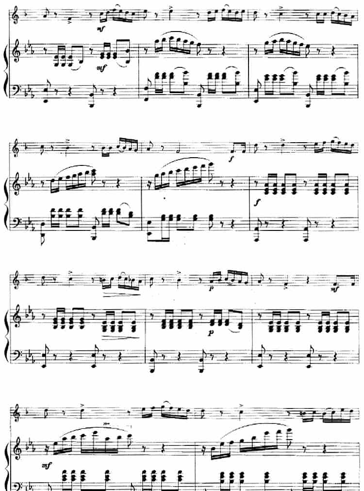 那波里舞曲（小号+钢琴伴奏） 铜管乐器谱_第2张