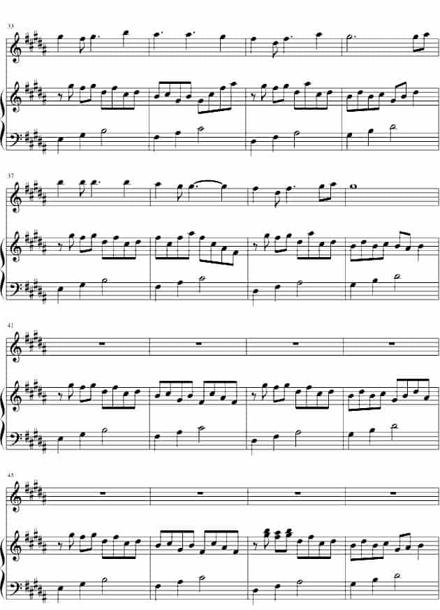 爱的供养（电视剧《宫》主题曲、长笛+钢琴） 长笛乐谱_第3张