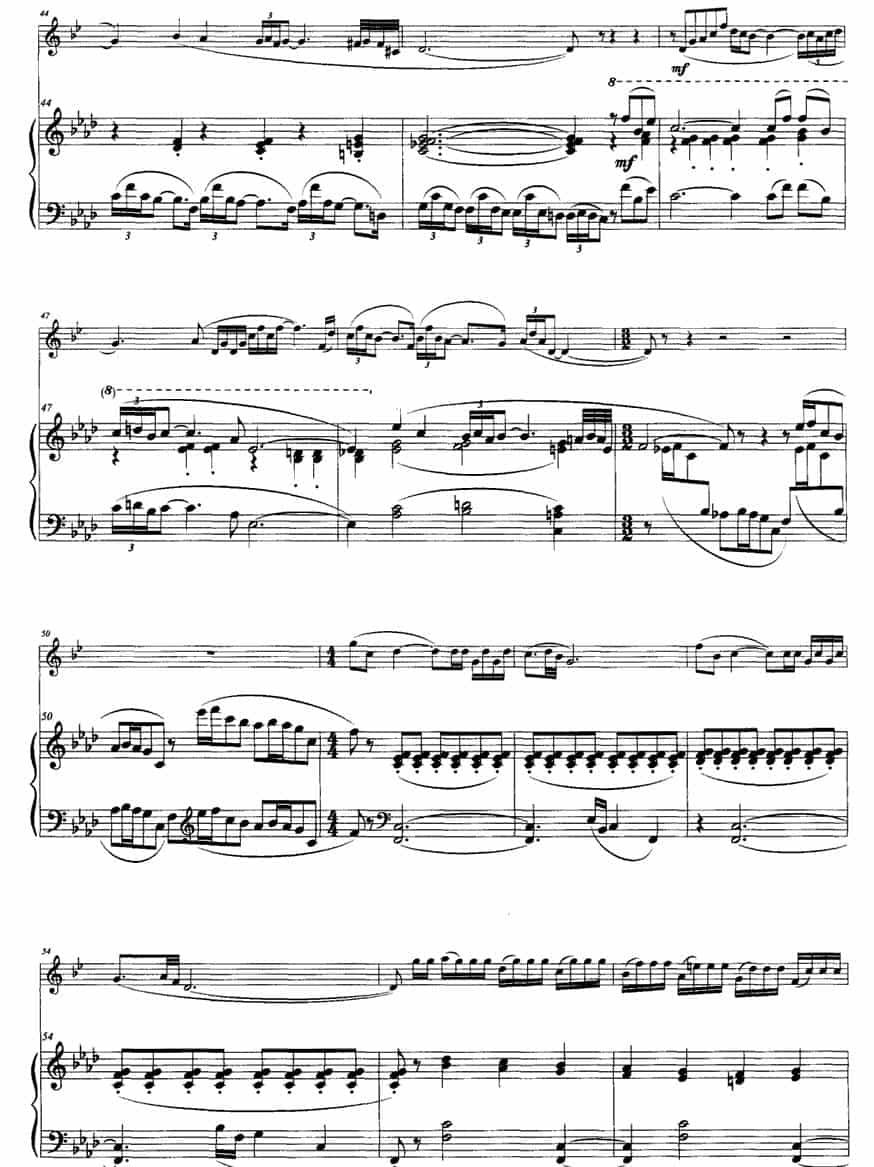 D小调奏鸣曲（小号+钢琴） 铜管乐器谱_第5张