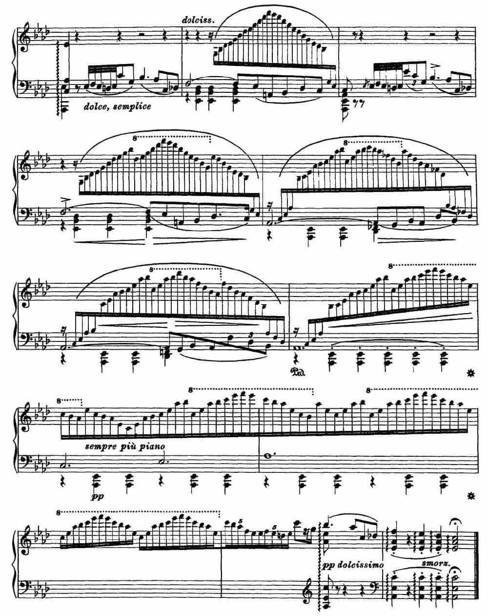 12首超级技巧练习曲：Ricordanza（回忆） 钢琴乐谱_第11张