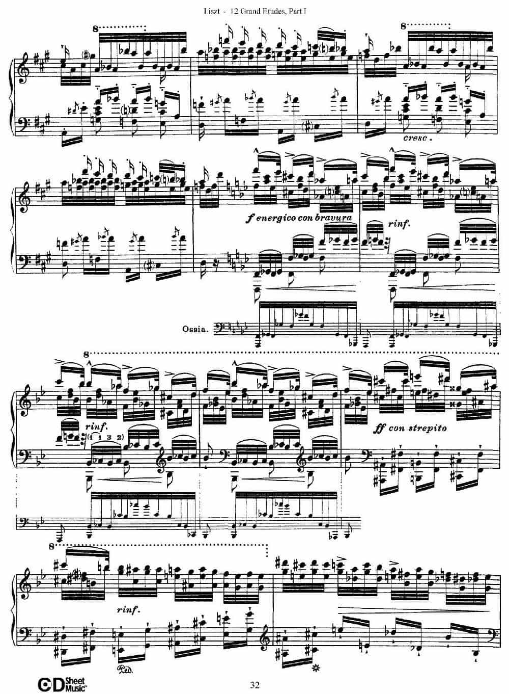 12 Grand Etudes S.137（12首华丽的练习曲·5） 钢琴乐谱_第8张