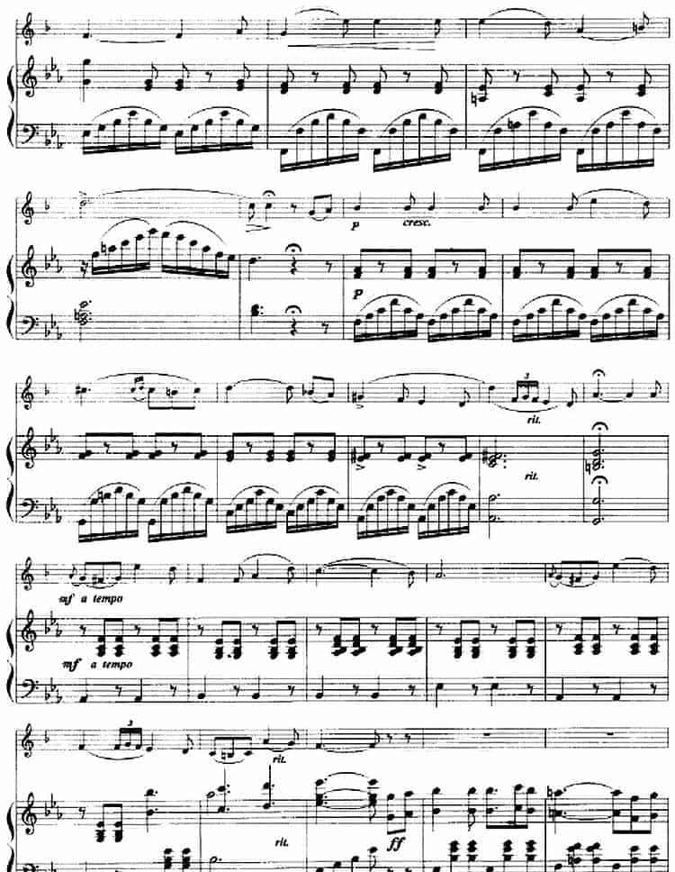威尼斯狂欢节幻想变奏曲（小号+钢琴伴奏） 铜管乐器谱_第2张