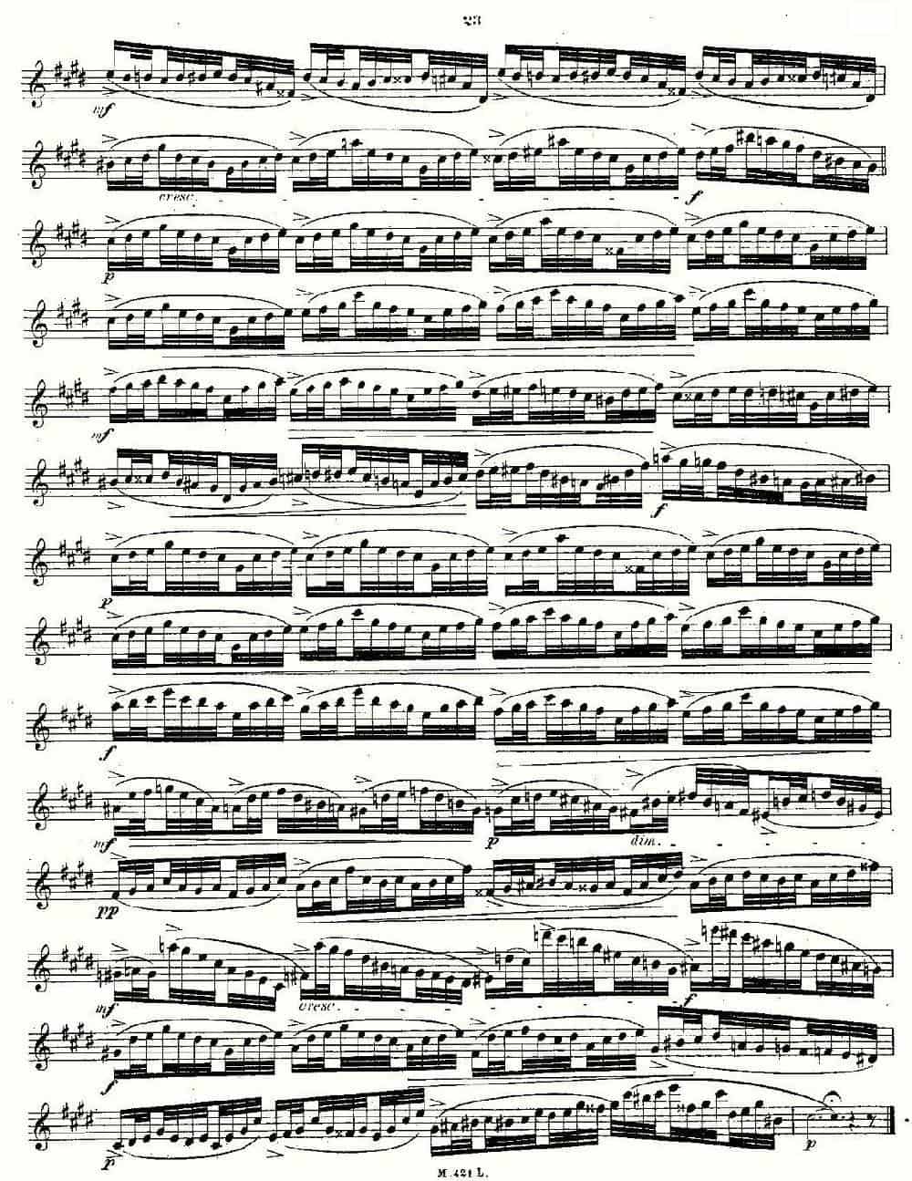 24首长笛练习曲 Op.15 之6—10 长笛乐谱_第11张