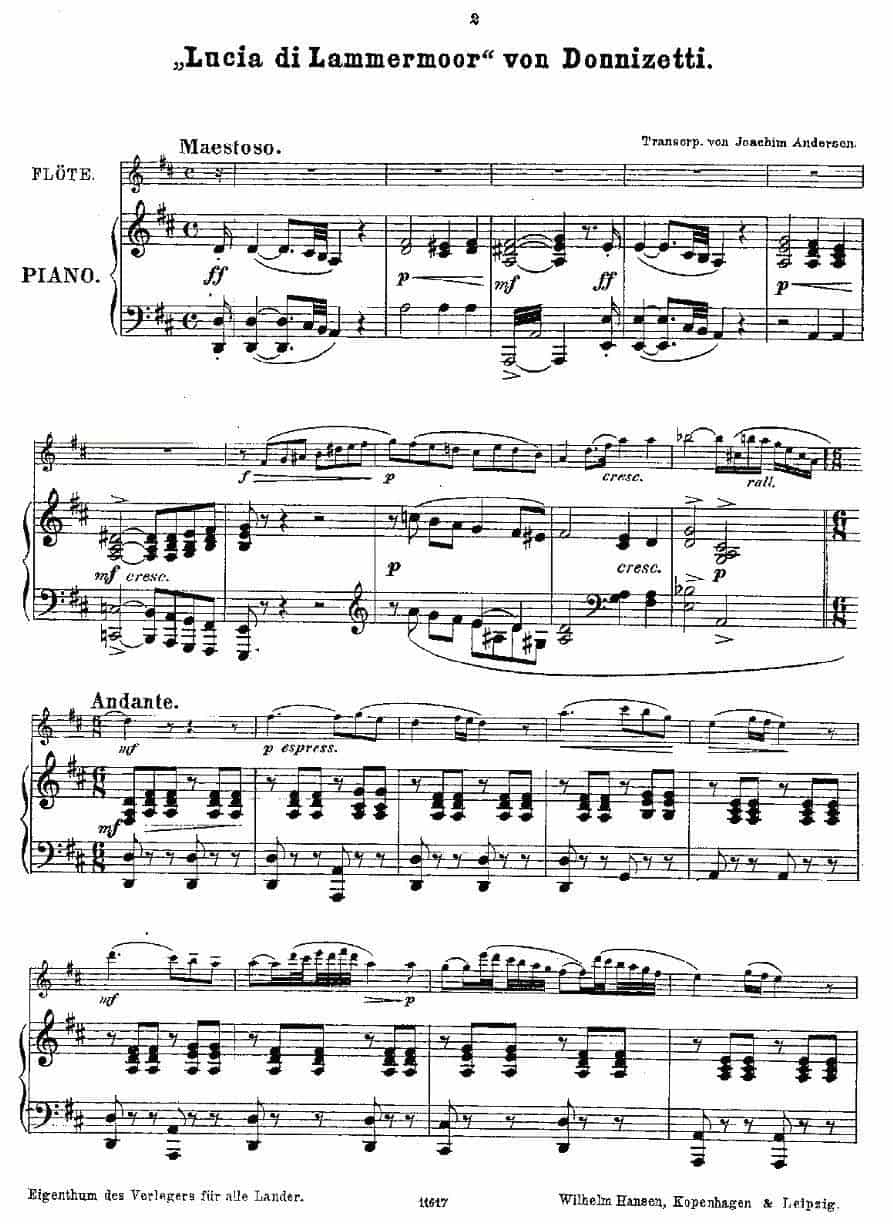 Opern-Transcriptionen.Op.45-6（长笛+钢琴伴奏） 长笛乐谱_第1张