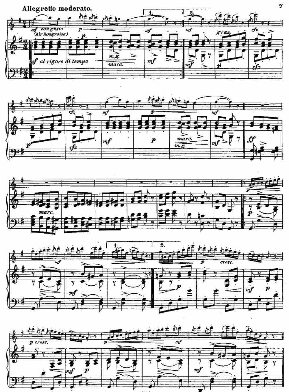 Introduction et Caprice（Op.58）（长笛+钢琴伴奏） 长笛乐谱_第5张