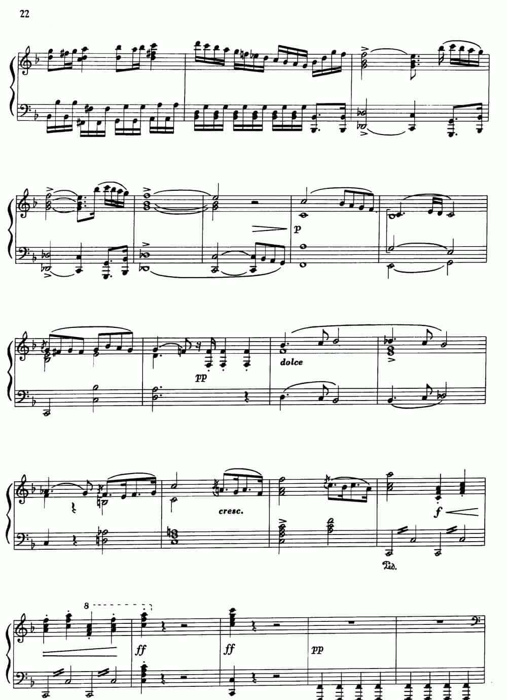 F大调协奏曲（大管+钢琴伴奏） 铜管乐器谱_第2张