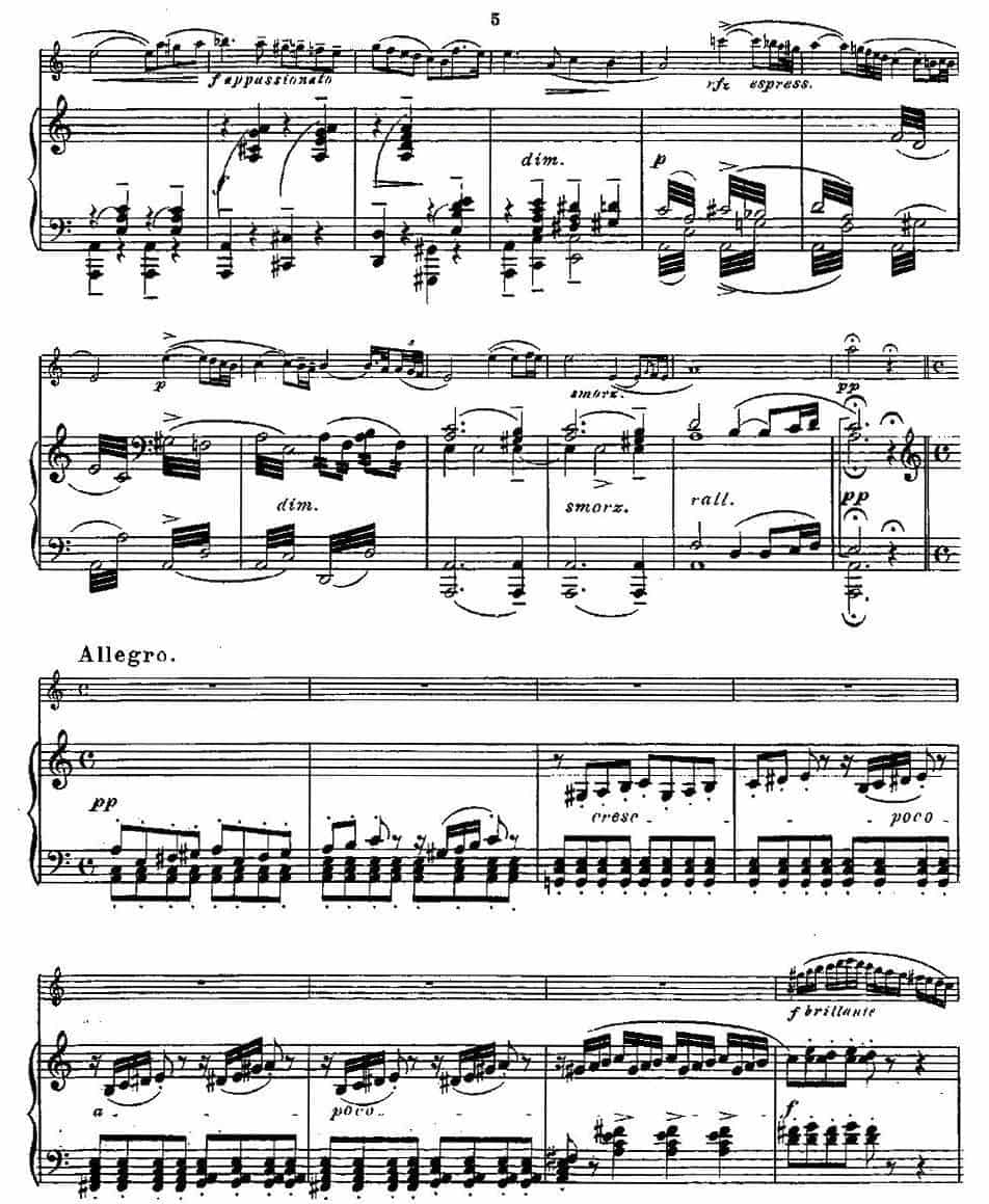 Fantaisies nationales. Op. 59, 6. （长笛+钢琴伴奏） 长笛乐谱_第4张