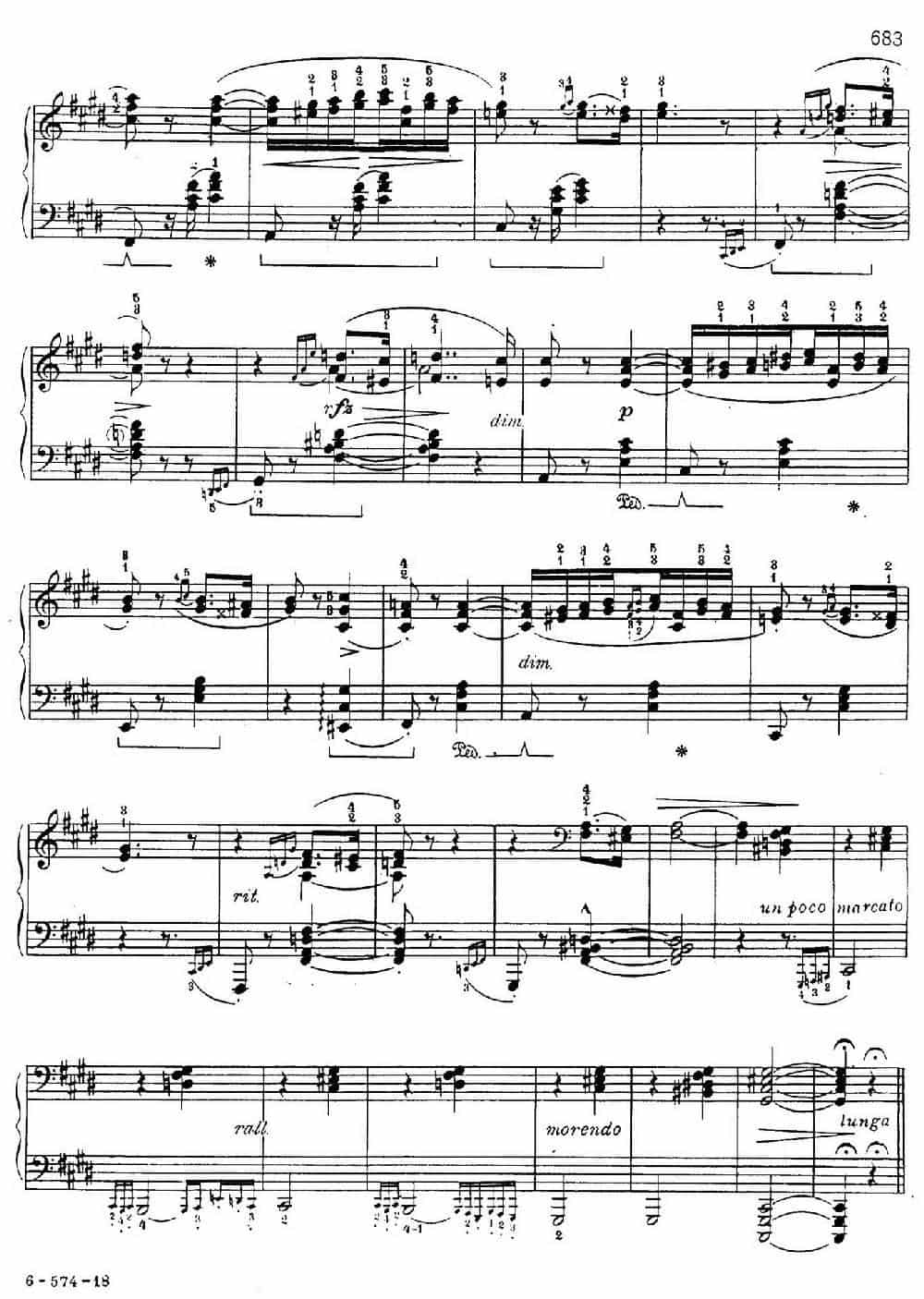 19 Rhapsodies Hongroises S.244 No.2(19首匈牙利狂想曲·第2首) 钢琴乐谱_第6张