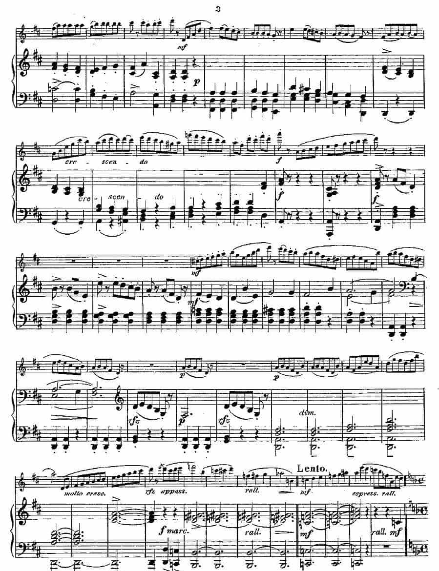 Fantaisies nationales. Op. 59, 1. （长笛+钢琴伴奏） 长笛乐谱_第2张