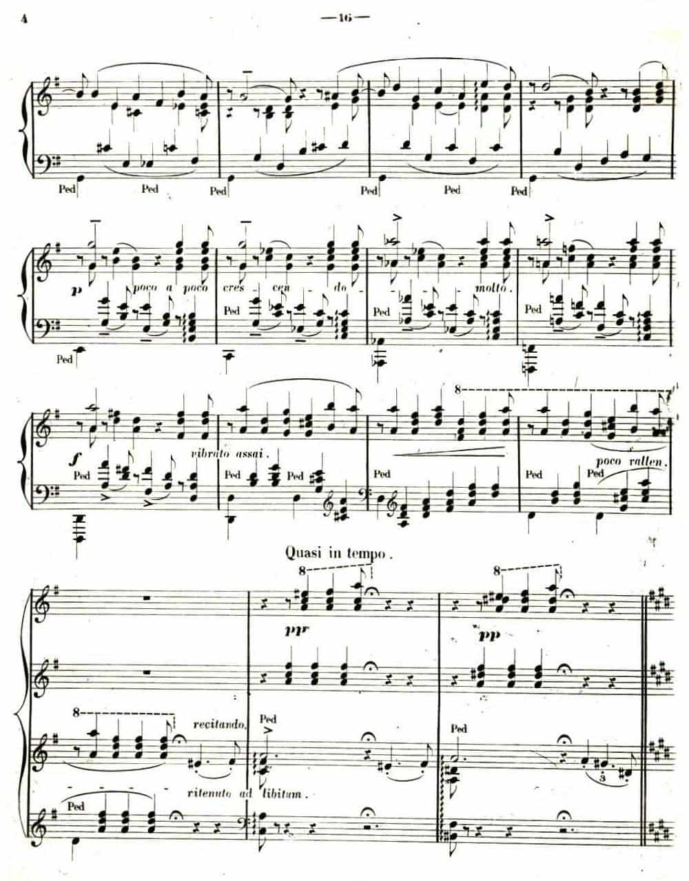 旅行岁月（第二集）意大利游记（4.彼特拉克的十四行诗第47号 Sonetto 47 del Petrarca） 钢琴乐谱_第3张