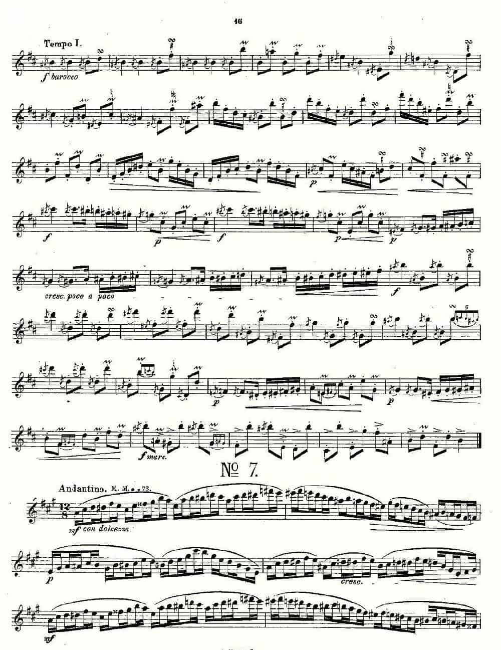 24首长笛练习曲 Op.15 之6—10 长笛乐谱_第4张