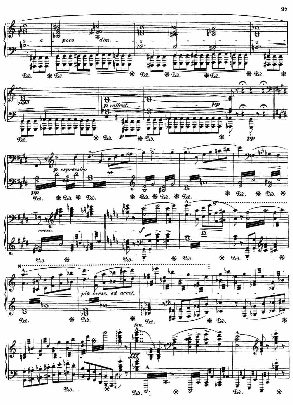 Orpheus S.98（第四交响诗）（钢琴独奏版） 钢琴乐谱_第8张