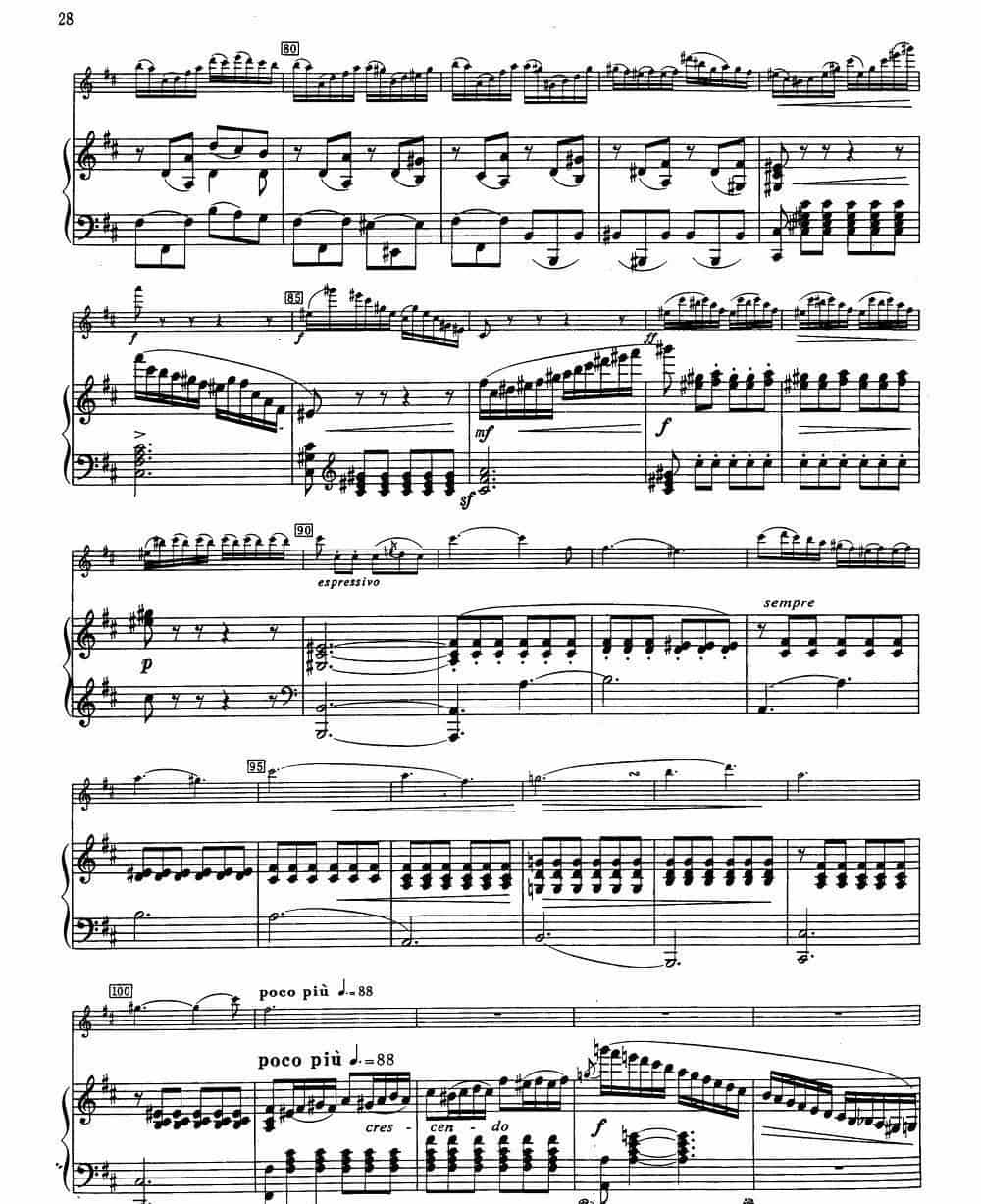 Fantaisie Sur Le Freyschutz（魔弹射手幻想曲）（长笛+钢琴） 长笛乐谱_第4张