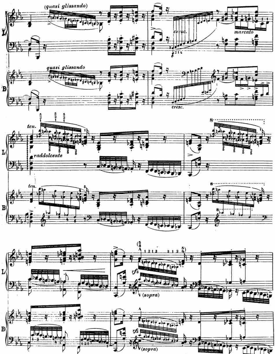 6首帕格尼尼大练习曲（Andantino capriccioso） 钢琴乐谱_第3张