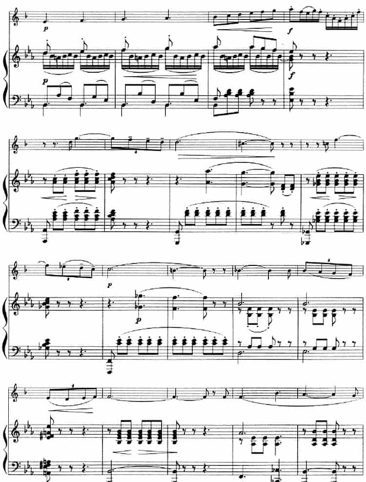 音乐会回旋曲（小号+钢琴伴奏） 铜管乐器谱_第4张