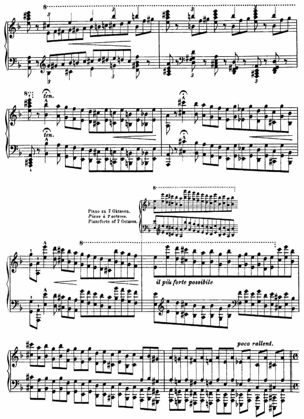 12 Etudes d'execution Transcendante S.139（12首超技练习曲·4） 钢琴乐谱_第4张