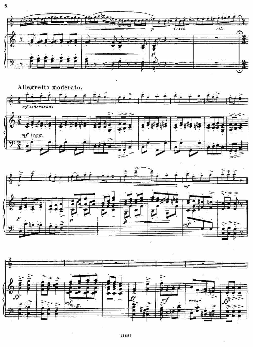 Fantaisies nationales. Hongrois.（Op.59 No.6）（长笛+钢琴伴奏） 长笛乐谱_第5张