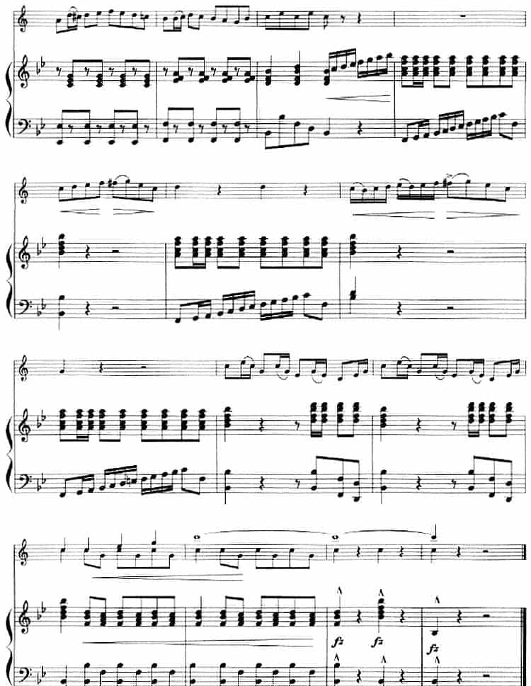 主题变奏曲（小号+钢琴伴奏） 铜管乐器谱_第10张