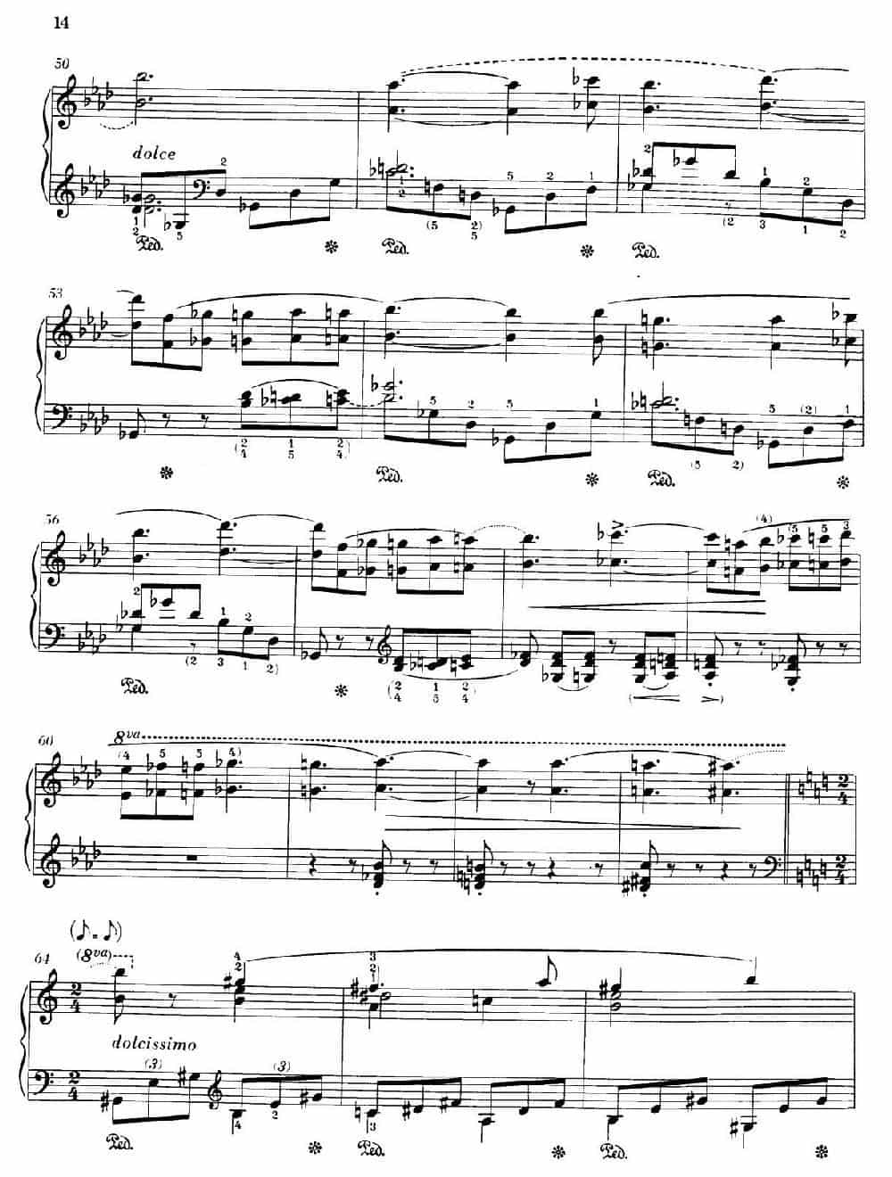 5 Klavierstücke S.192（5首钢琴小品·Ⅴ） 钢琴乐谱_第3张