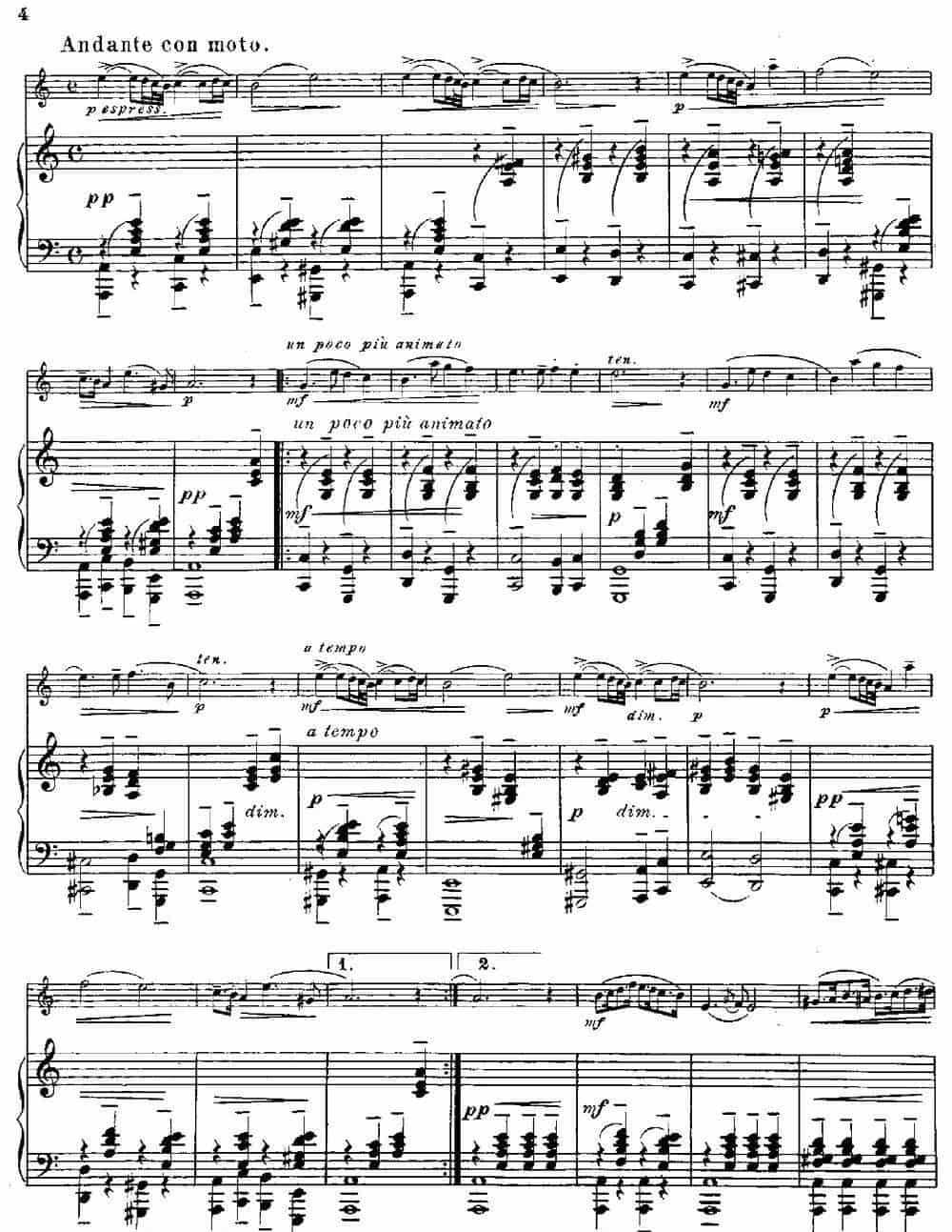 Fantaisies nationales. Hongrois.（Op.59 No.6）（长笛+钢琴伴奏） 长笛乐谱_第3张